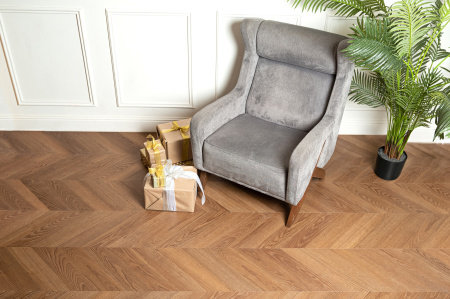 Кварцвиниловая плитка VINILAM PARQUET CHEVRON I1651102 Шеврон Плезир